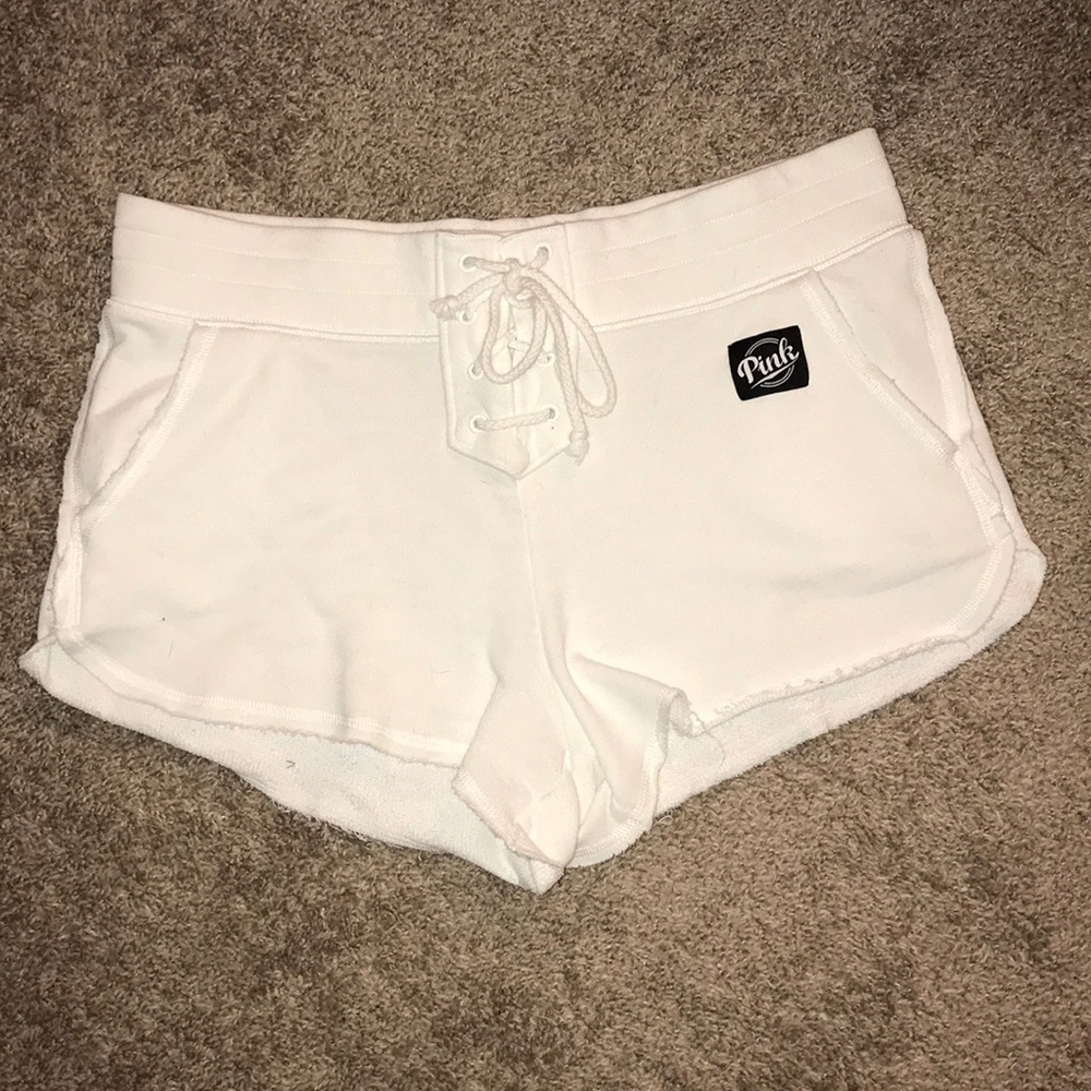 PINK Comfy White Shorts